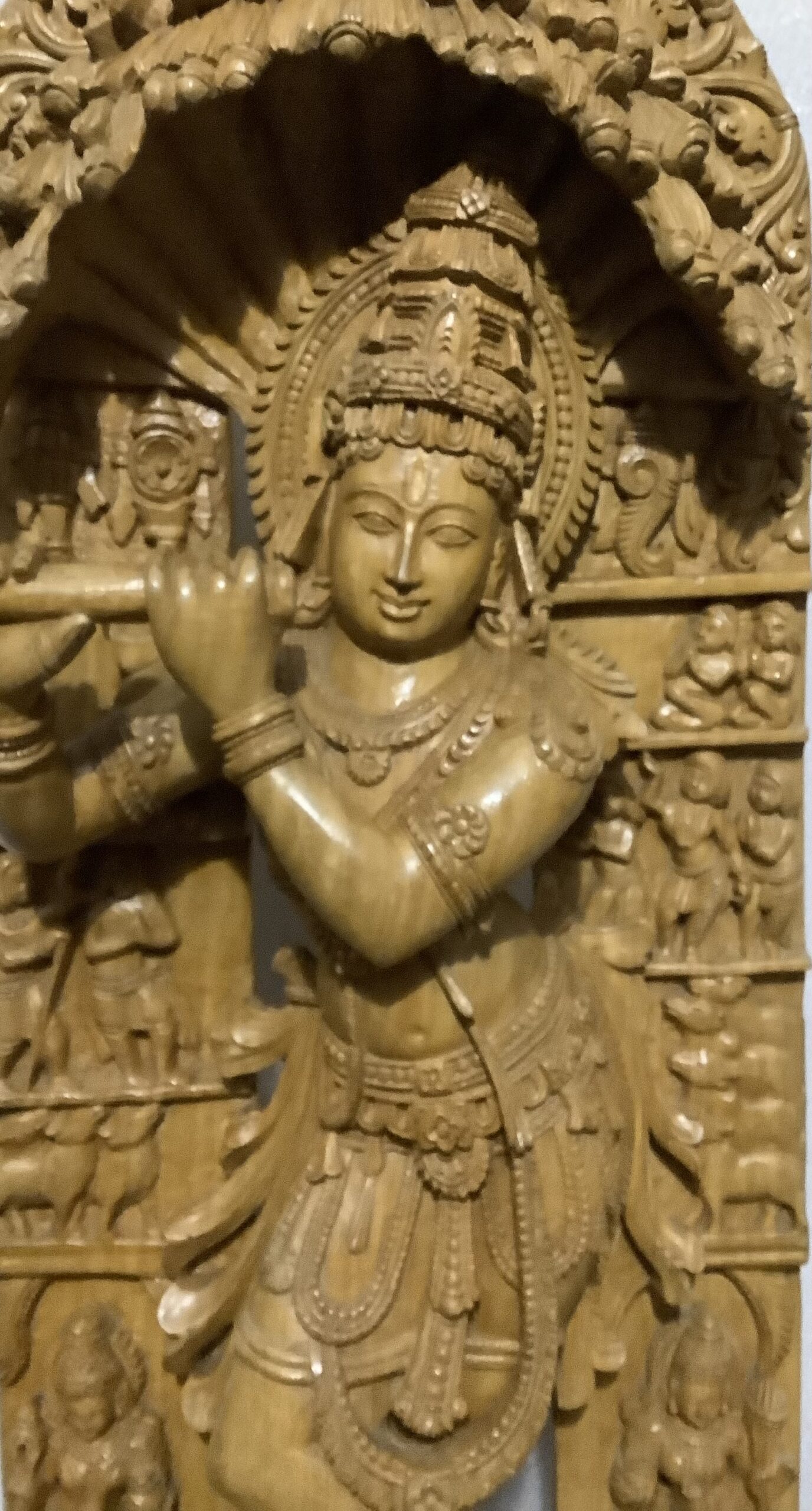 Beautiful hand carved Hoysala style Krishna